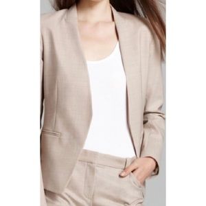 Collarless Theory tan blazer